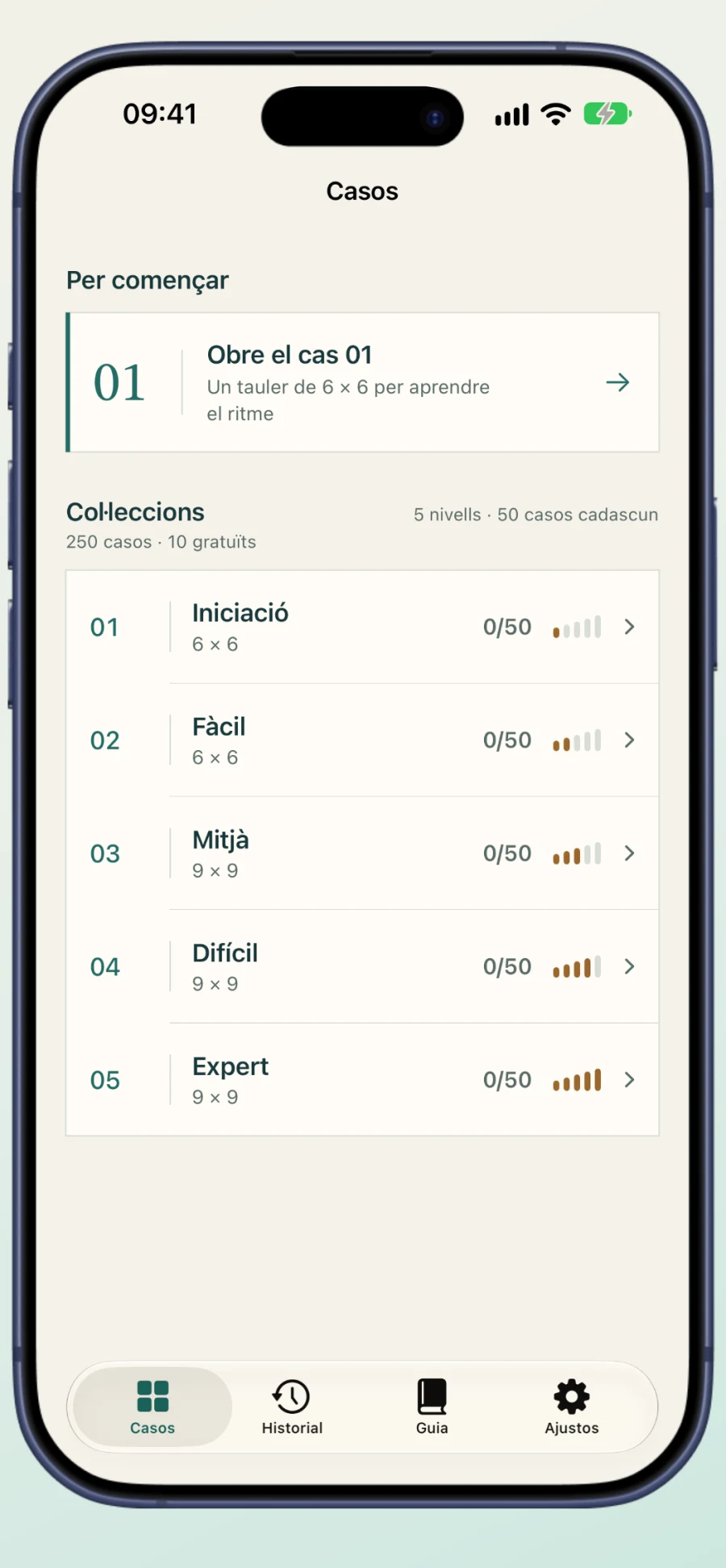 Biblioteca de casos de Roomotive dins d’un iPhone